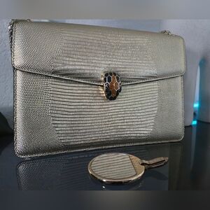 Bvlgari Serpenti Shoulder Bag – Medium | Gold Metallic